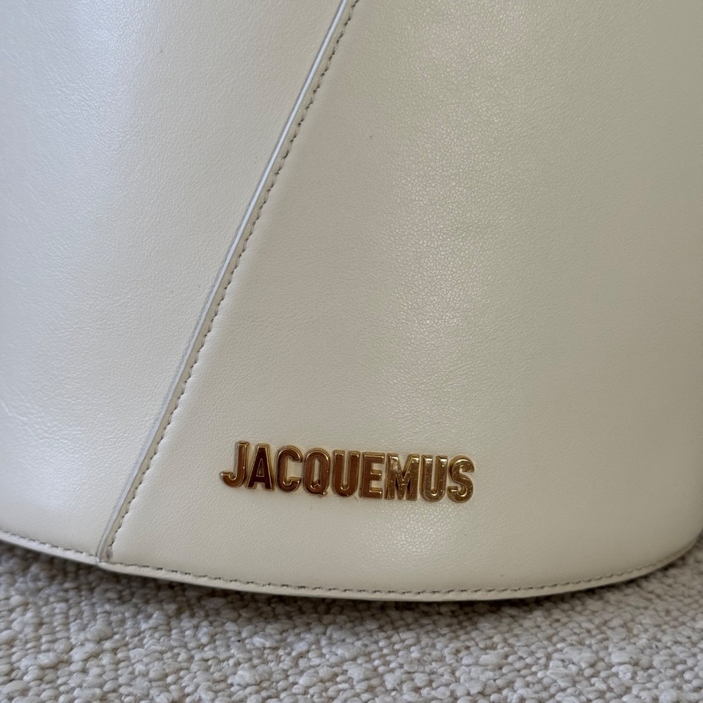 Jacquemus Le Petit Tourni Bucket Bag In Cream. Pristine! - Picture 6 of 17